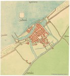 Stadsplattegrond van Oostende 1550-1570