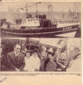 Doop Z.465 Asdic (Bouwjaar 1963) in haven Zeebrugge