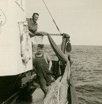 Vissers aan boord van de Z.558 Eureka (Bouwjaar 1958)