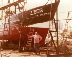 Ren� Vlietinck voor de Z.568 Zeespiegel (bouwjaar 1962)