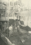 Aan boord van de Z.550 Zeemansmoed (bouwjaar 1953), author: Onbekend