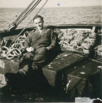 Andr� Van Torre aan boord van de Z.402 Atlantis (Bouwjaar 1963)