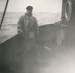 Andr� Van Torre aan boord van de Z.402 Atlantis (Bouwjaar 1963)