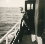 Andr� Van Torre aan boord van de Z.402 Atlantis (Bouwjaar 1963)