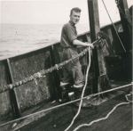 Andr� Van Torre aan boord van de Z.402 Atlantis (Bouwjaar 1963)