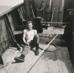 Andr� Van Torre op het dek van de Z.402 Atlantis (Bouwjaar 1963)