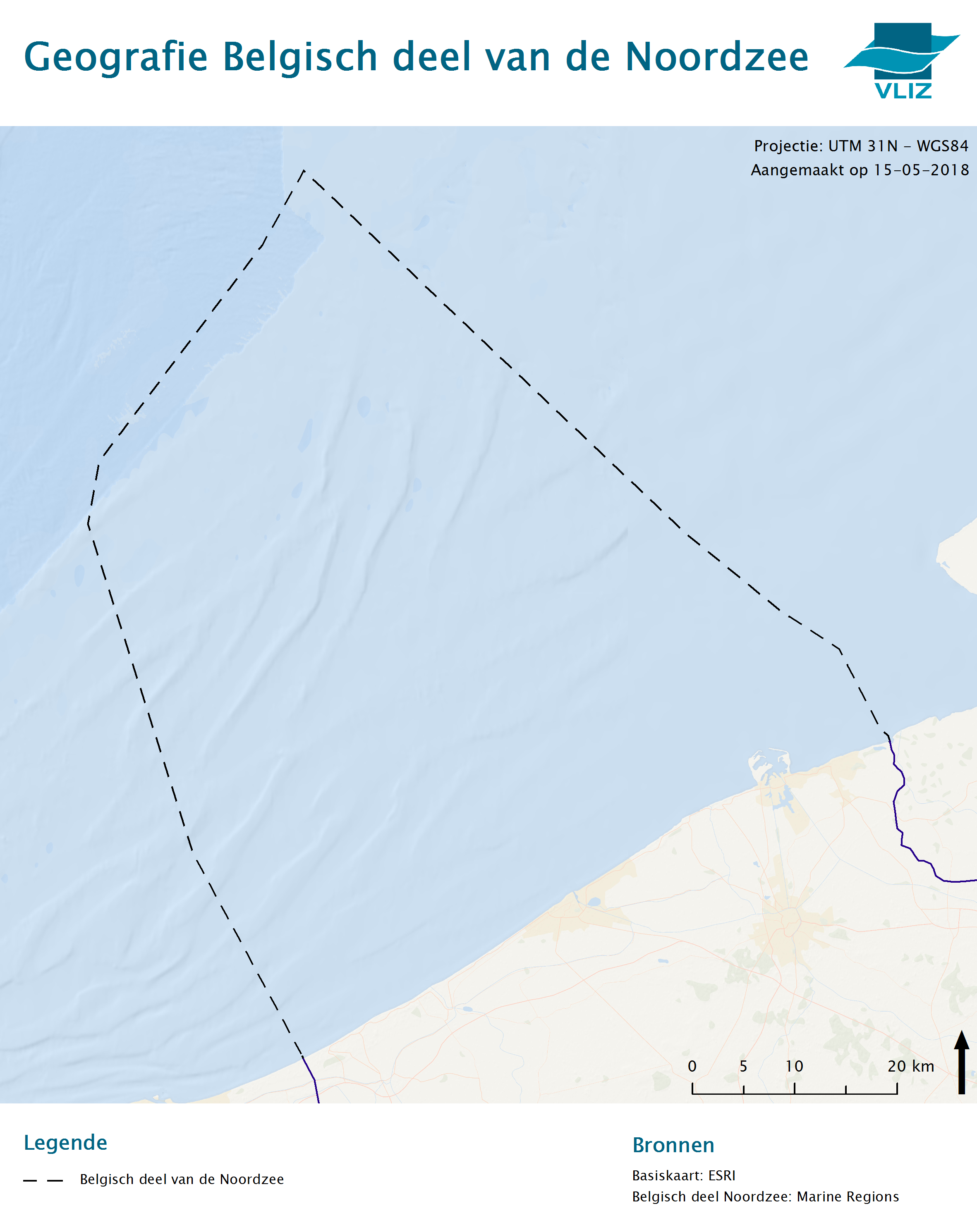 131722 Boundary Belgian Part Of North Sea 