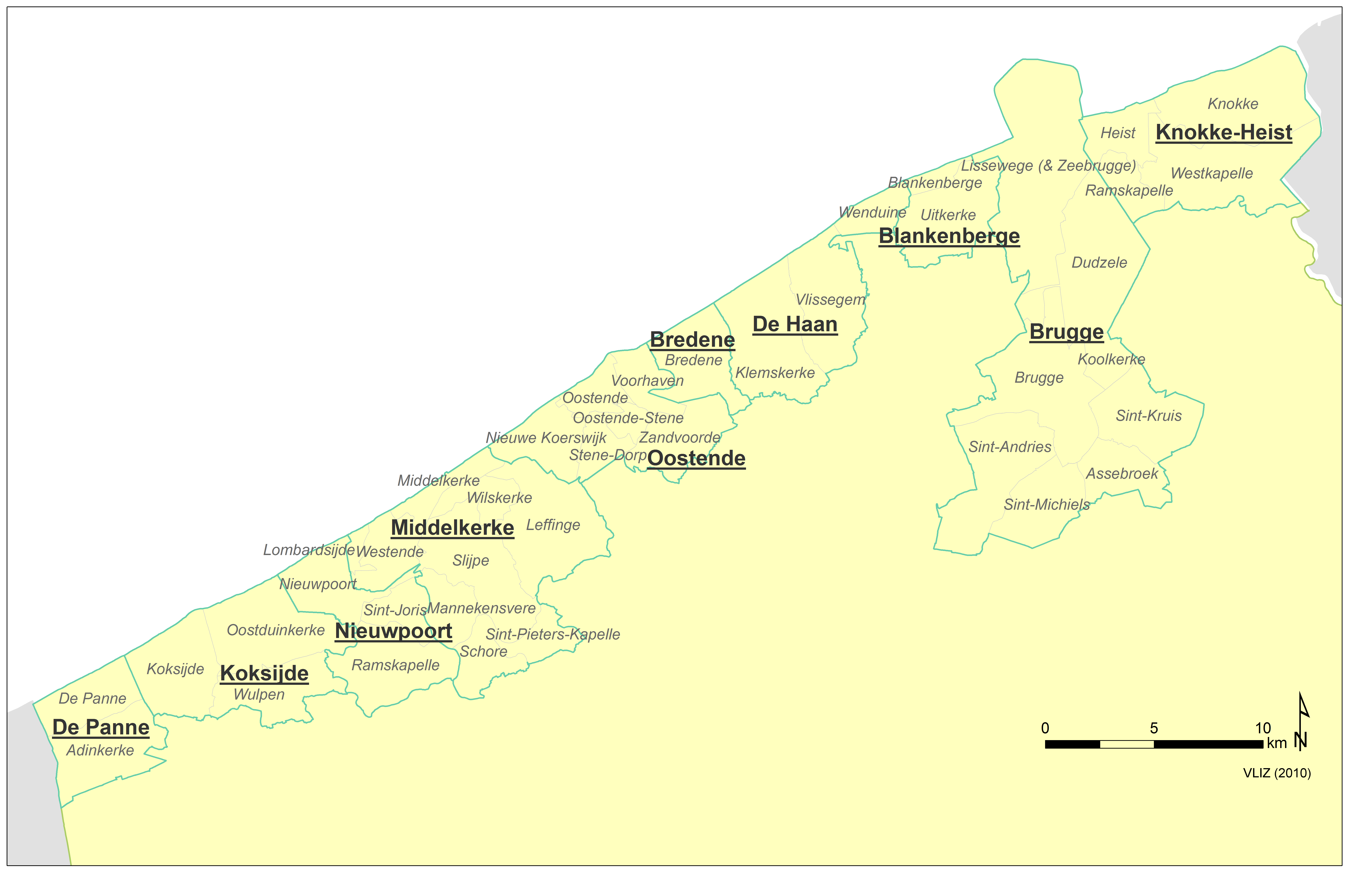 64922 Municipalities Of The Belgian Coast 