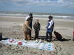 Spel op het strand tijdens de Lenteprikkel in Oostende op 01/04/2006