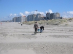 Zoeken op het strand tijdens de Lenteprikkel in Knokke-Heist op 01/04/2006