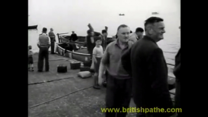 Fishing for tope at Herne Bay (1952)