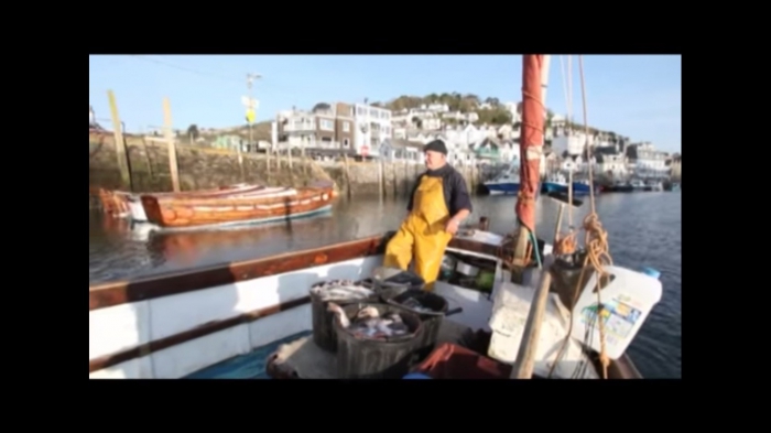 UK's oldest fisherman Bill Hocking from Looe, Cornwall (2010)