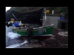 Portloe fishing boat launching 