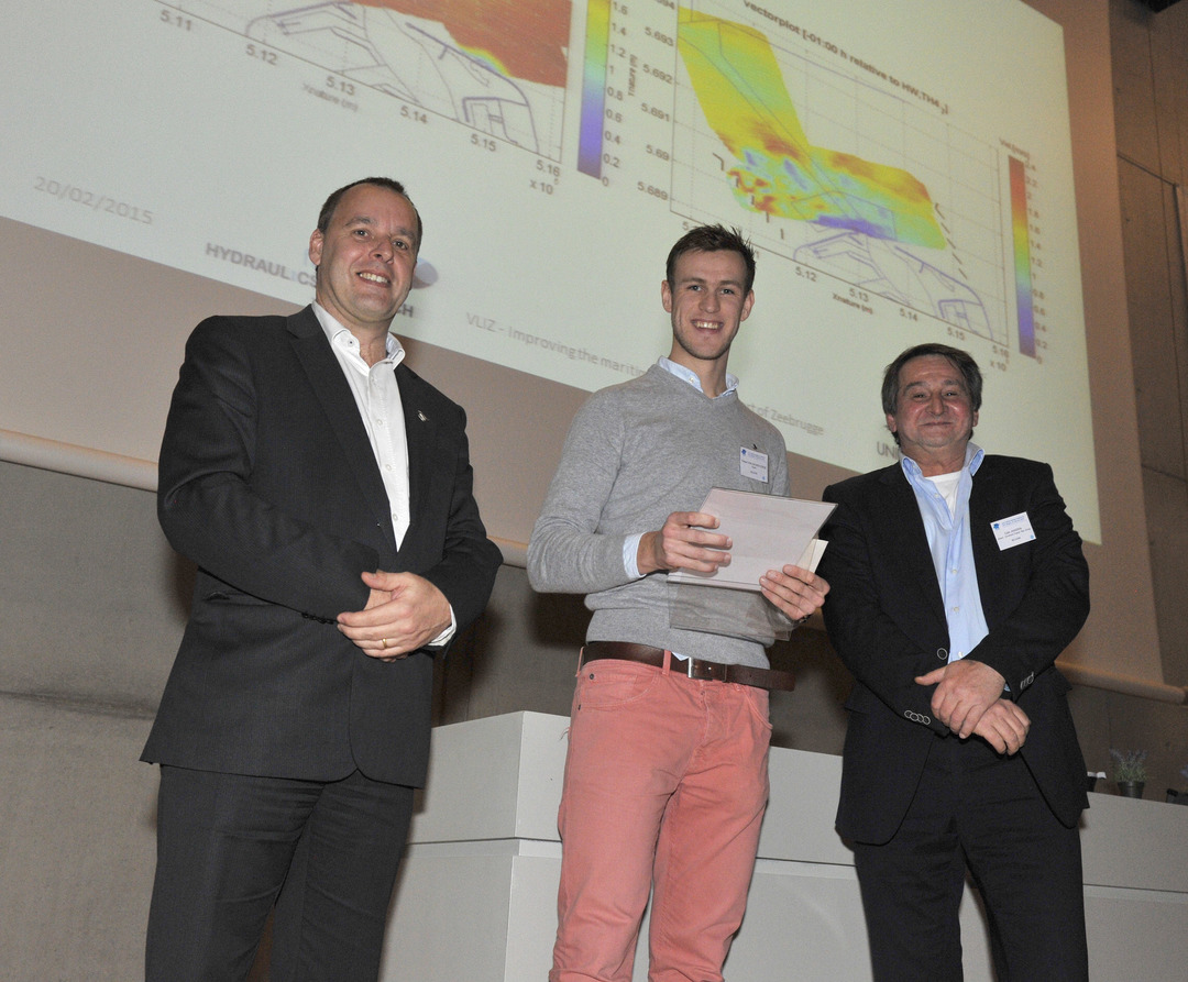 Thesis Award Marine Sciences 2014: Thibaut Van Zwijnsvoorde (Civiele Techniek, UGent).