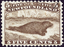 Newfoundland Postage Stamp (1865): Harp Seal