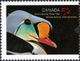 Canadian Postage Stamp (2007): Somateria spectabilis, author: National Archives of Canada