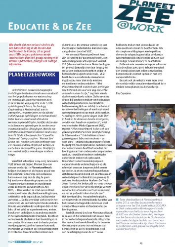 Educatie & de zee: Planeetzee@work Educatie & de zee: Planeetzee@work