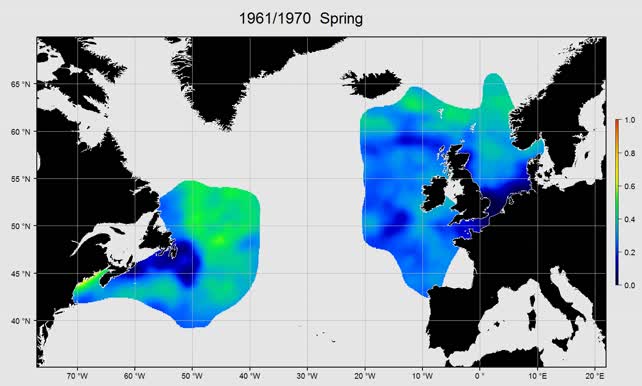 Large to small copepod ratio spring