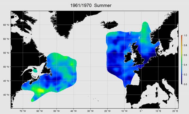 Large to small copepod ratio summer