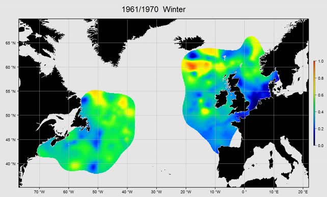 Large to small copepod ratio winter