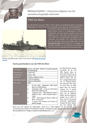 F905 De Moor – Historische mijlpalen van het zeewetenschappelijk onderzoek F905 De Moor – Historische mijlpalen van het zeewetenschappelijk onderzoek
