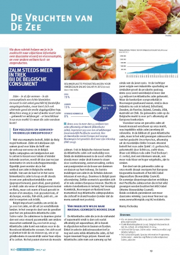 De vruchten van de zee: Zalm steeds meer in trek bij de Belgische consument De vruchten van de zee: Zalm steeds meer in trek bij de Belgische consument
