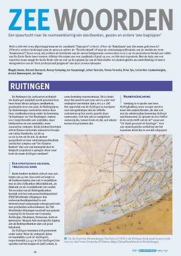 eewoorden: een speurtocht naar de naamsverklaring van zandbanken, geulen en andere 'zee-begrippen'. Ruitingen; Pieterman