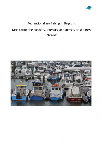 Recreational sea fishing in Belgium: Monitoring the capacity, intensity and density at sea (first results)