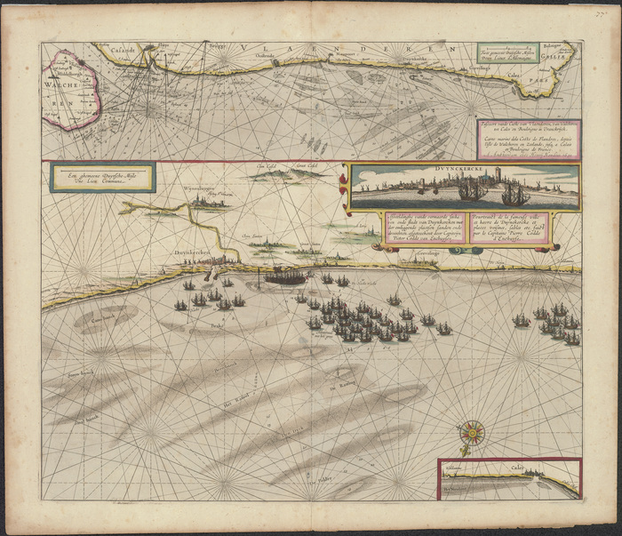 Pascaert vande Custe van Vlaenderen, van Walcheren tot Cales en Boulogne in Vranckrijck (1639-1649)