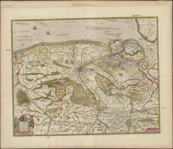 Pars Flandriae orientalis; Franconatum, insulam Cadsant etc. Civitatesque Gandavum,Brugas, Slusam, Oostendam aliasque continens (1639-1649)