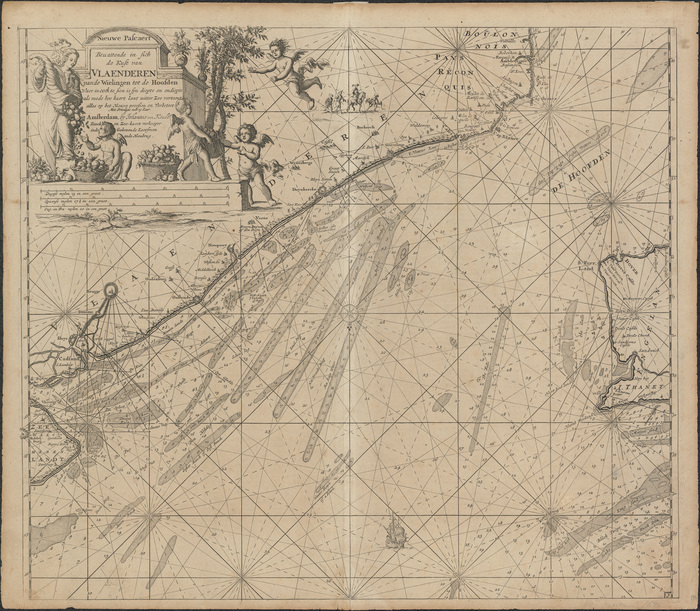Nieuwe pascaert bevattende in sich de kust van Vlaenderen vande Wielingen tot de Hoofden
