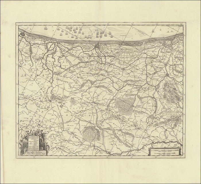 The English Atlas Volume IV. Containing the descroption of the Seventeen Provinces of the Low-Countries, or Netherlands240 :	Flandriae pars occidentalis  (1682)