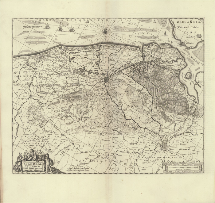 The English Atlas Volume IV. Containing the descroption of the Seventeen Provinces of the Low-Countries, or Netherlands241 :	Flandriae Teutonicae pars orientalior  (1682)