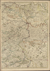 Le Comté de Flandres divisés en ses chastellenies, balliages etc (B) (1720)