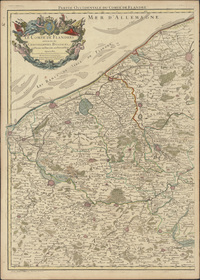 Le Comté de Flandres divisés en ses chastellenies, balliages etc (A) (1720)