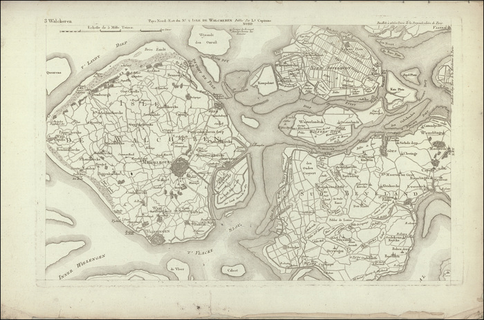 Carte chorographique de la Belgique d�di�e � la Convention NationaleKaart: 3 Walcheren (Isle de Walcheren) (1793)