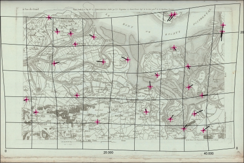 Carte chorographique de la Belgique dédiée à la Convention NationaleKaart: 11 Sas-de-Gand (Ardenbourg) (1793)