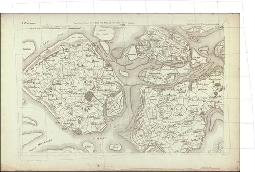 Carte chorographique de la Belgique dédiée à la Convention NationaleKaart: 3 Walcheren (Isle de Walcheren) (1793)