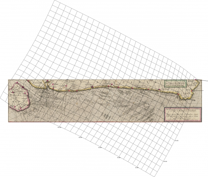 Pascaert vande Custe van Vlaenderen, van Walcheren tot Cales en Boulogne in Vranckrijck (1639-1649)