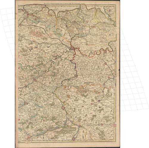 Le Comté de Flandres divisés en ses chastellenies, balliages etc (B) (1720) Le Comté de Flandres divisés en ses chastellenies, balliages etc (B) (1720)