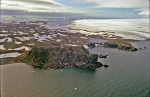 Air photo of the Krystianka & the icecap of King George Island