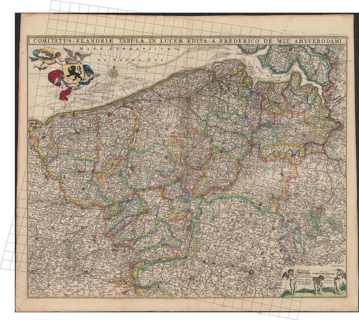 Comitatus Flandriae tabula in lucem edita a Frederico De Wit Amsterodami