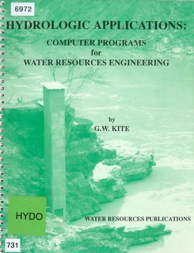 Hydrologic applications: computer programs for water resources engineering
