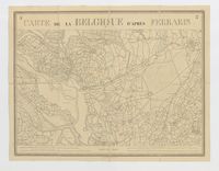 Carte de la Belgique d'apr Ferraris, augment des plans des six villes principales et de l'indication des routes, canaux et autres traveaux exut depuis 1777 jusqu'en 1831. 42 feuilles. I - Berg-Op-Zoom