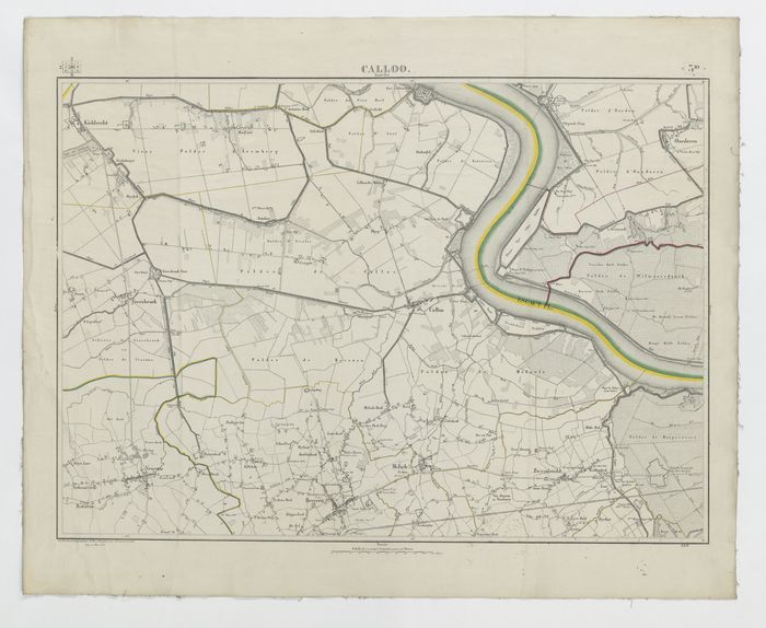 Carte topographique de la Belgique, dress�e sous la direction de Ph.Vander Maelen, fondateur de l'�tablissement g�ographique de Bruwelles, � l'�chelle de 1 � 20.000, en 250 feuilles. - Calloo