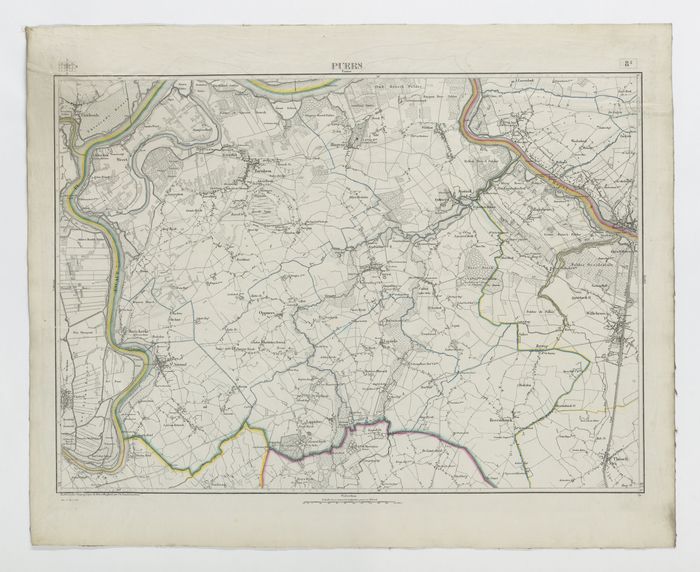 Carte topographique de la Belgique, dress�e sous la direction de Ph.Vander Maelen, fondateur de l'�tablissement g�ographique de Bruwelles, � l'�chelle de 1 � 20.000, en 250 feuilles. - Puers