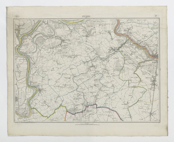 Carte topographique de la Belgique, dressée sous la direction de Ph.Vander Maelen, fondateur de l'établissement géographique de Bruwelles, à l'échelle de 1 à 20.000, en 250 feuilles. - Puers