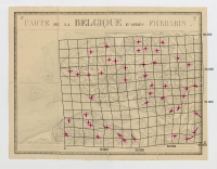 Carte de la Belgique d'apr Ferraris, augment des plans des six villes principales et de l'indication des routes, canaux et autres traveaux exut depuis 1777 jusqu'en 1831. 42 feuilles. II - Middelbourg