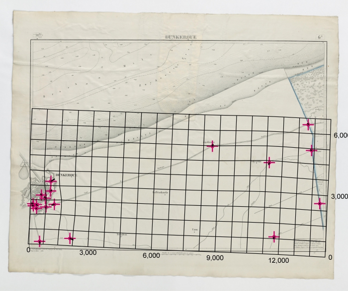 Carte topographique de la Belgique, dress�e sous la direction de Ph.Vander Maelen, fondateur de l'�tablissement g�ographique de Bruwelles, � l'�chelle de 1 � 20.000, en 250 feuilles. - Dunkerque