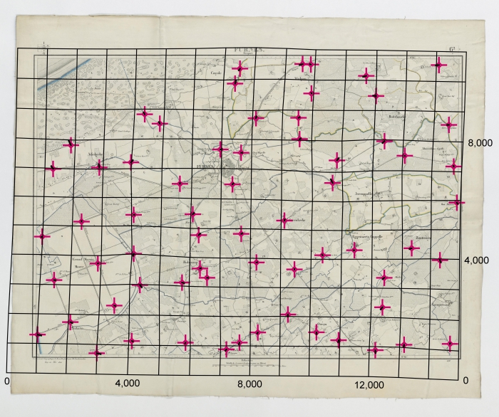 Carte topographique de la Belgique, dress�e sous la direction de Ph.Vander Maelen, fondateur de l'�tablissement g�ographique de Bruwelles, � l'�chelle de 1 � 20.000, en 250 feuilles. - Furnes